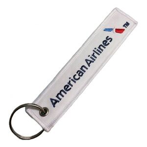 American Airlines AA Flight Attendant Crew Luggage Travel Bag Tag Keychain